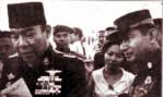 Sukarno and Suharto in 1966. 