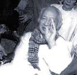 President Suharto, weak and disoriented, on release from the hospital in August, 1999